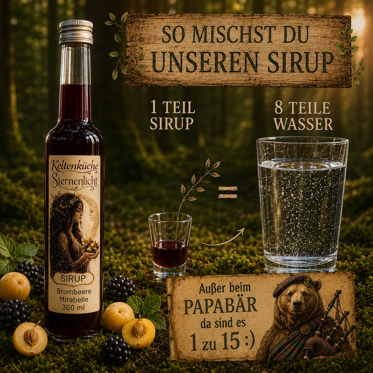 Sternenlicht - Brombeere Mirabelle Sirup