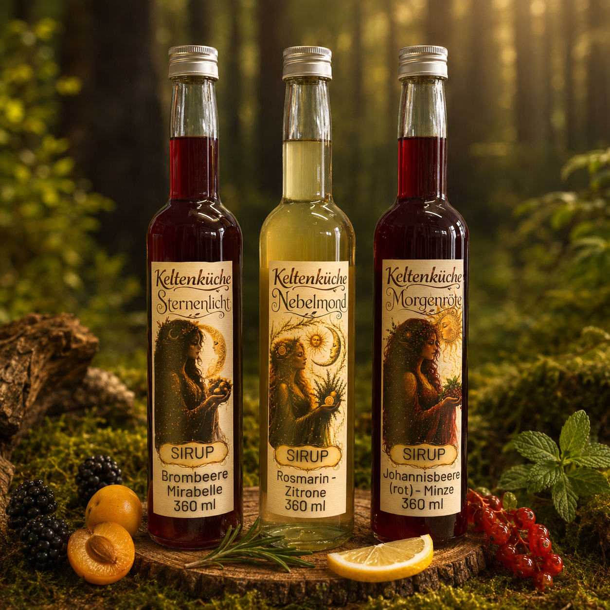 Nebelmond - Rosmarin Zitronen Sirup