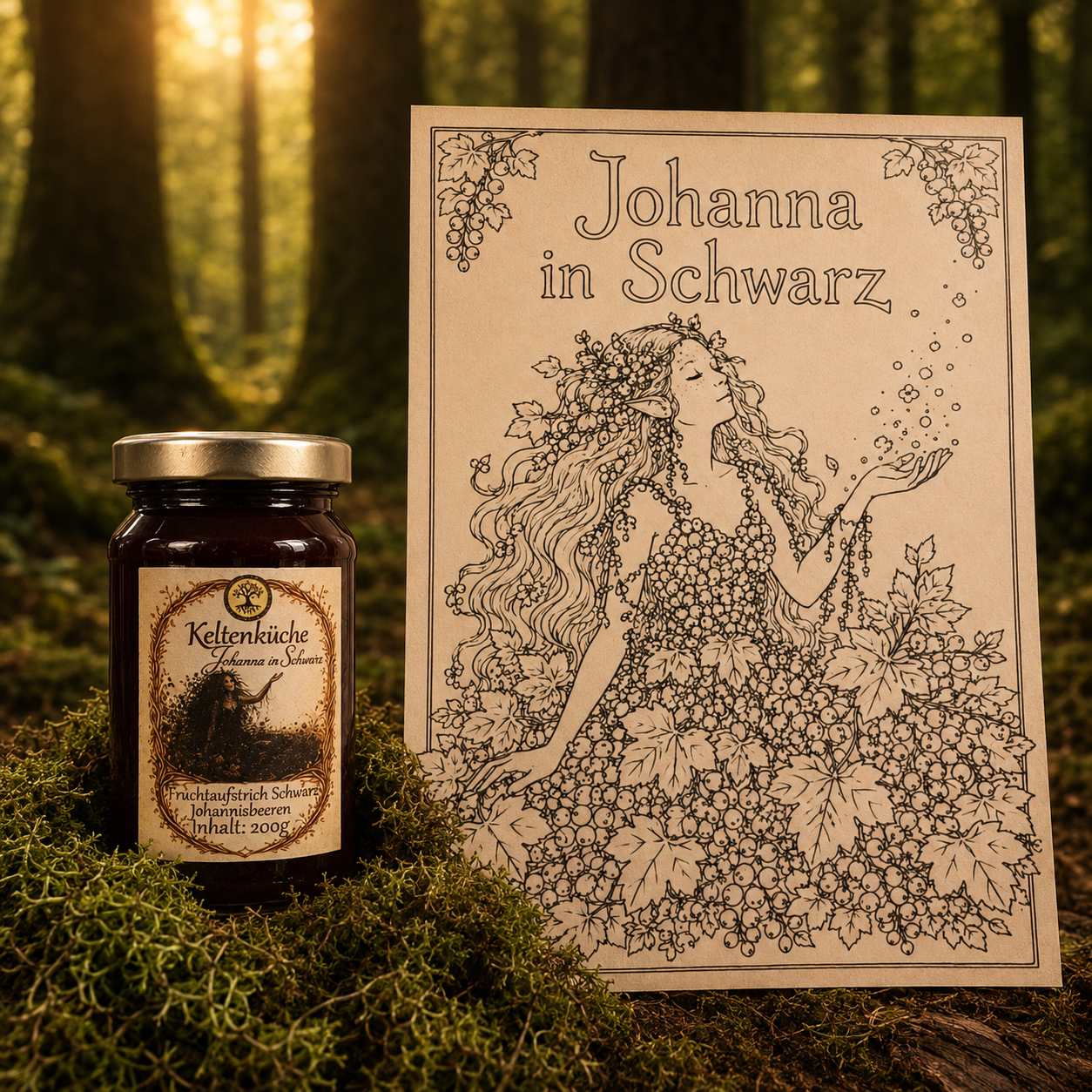 Johanna in Schwarz - Schwarze Johannisbeere Fruchtaufstrich