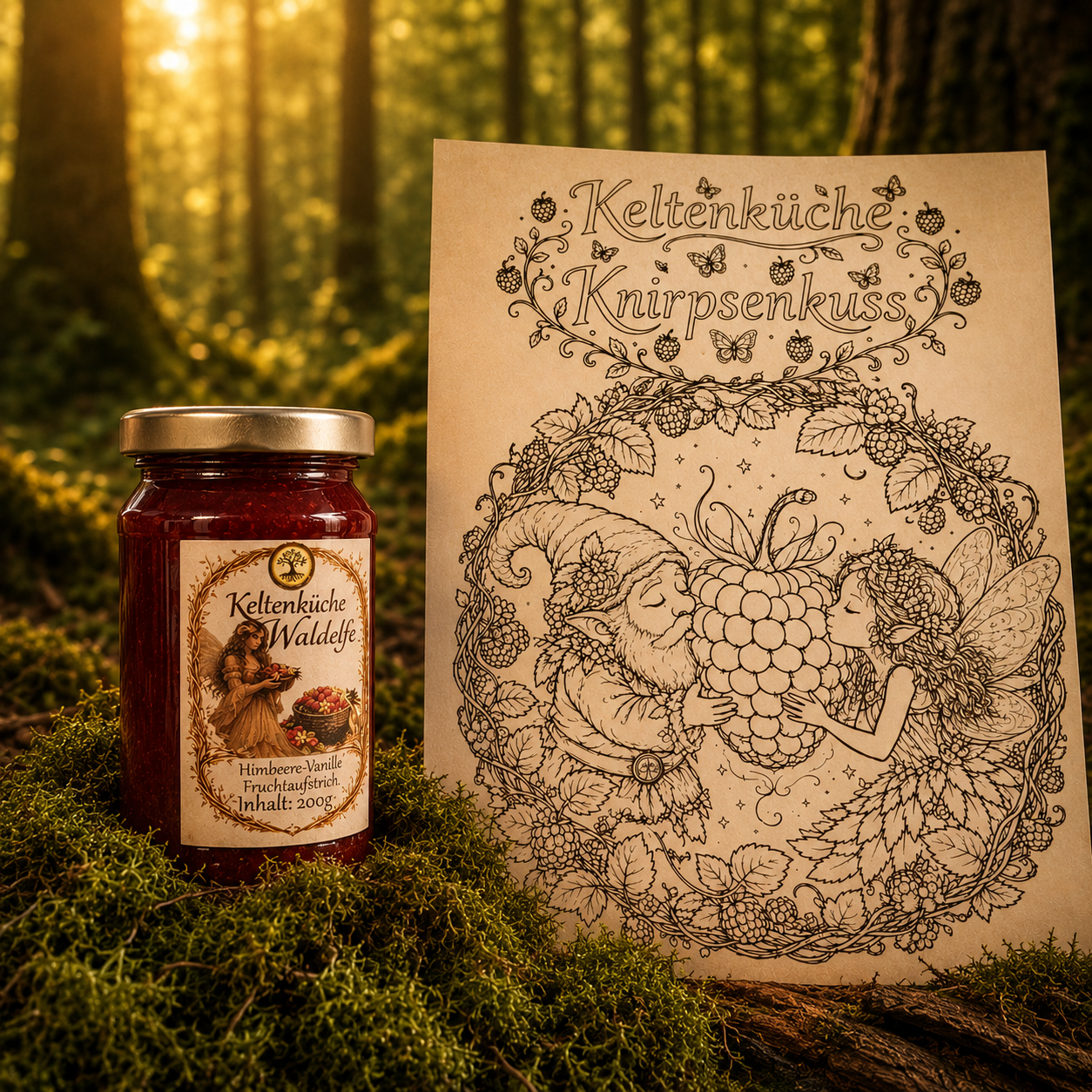 Waldelfe - Himbeere Fruchtaufstrich mit Vanillenote